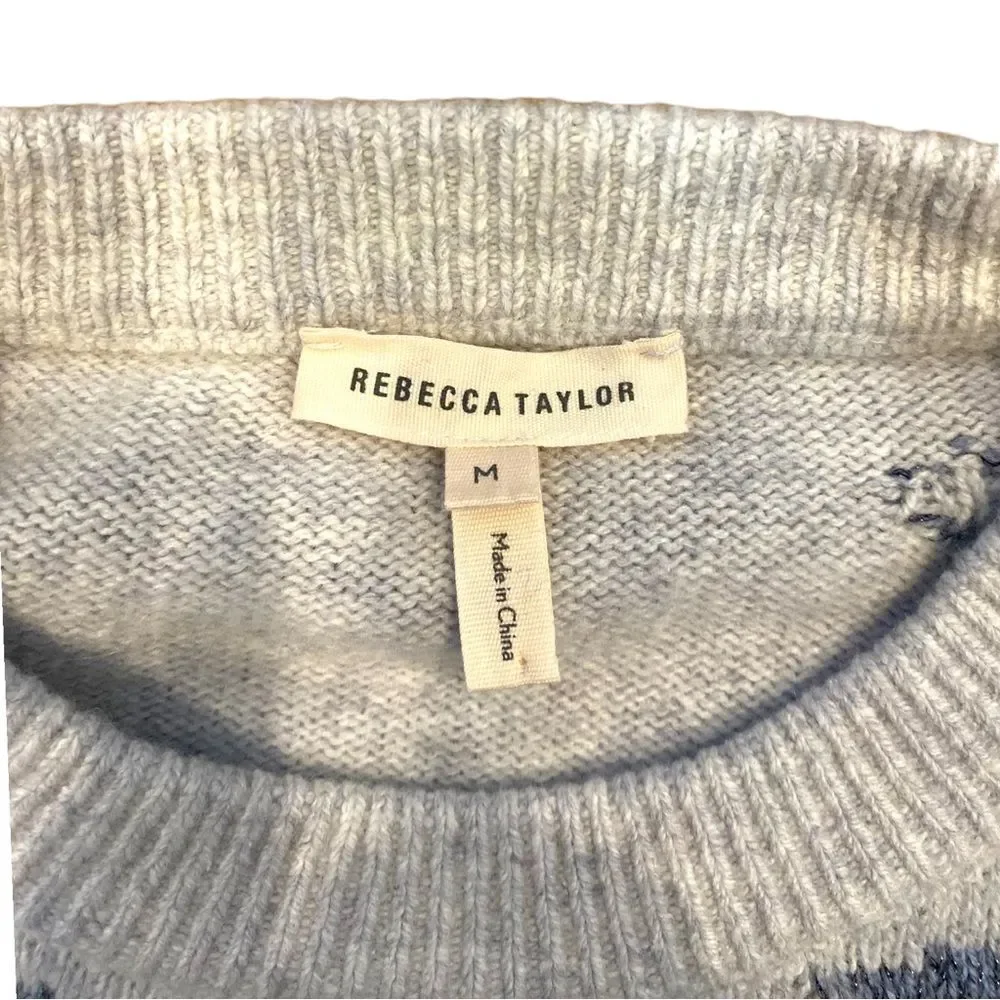 Rebecca Taylor Star Intarsia Sweater Excellent Condition size M